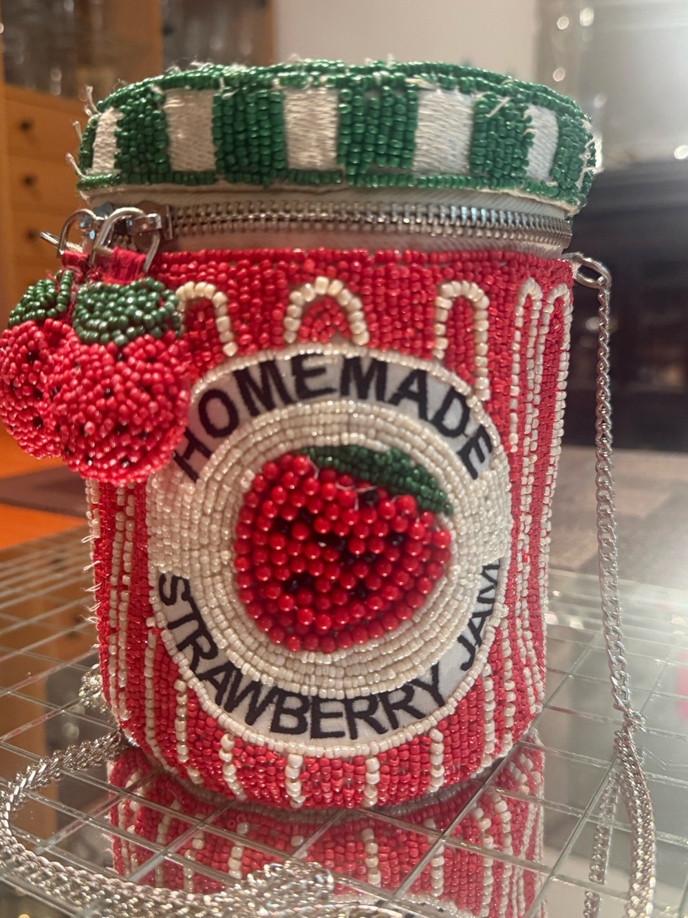 Viral preloved beaded strawberry bag - Picture 2 of 4